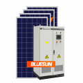 Système solaire personnalisé à haute efficacité 20kva 20kw avec panneau solaire Bluesun